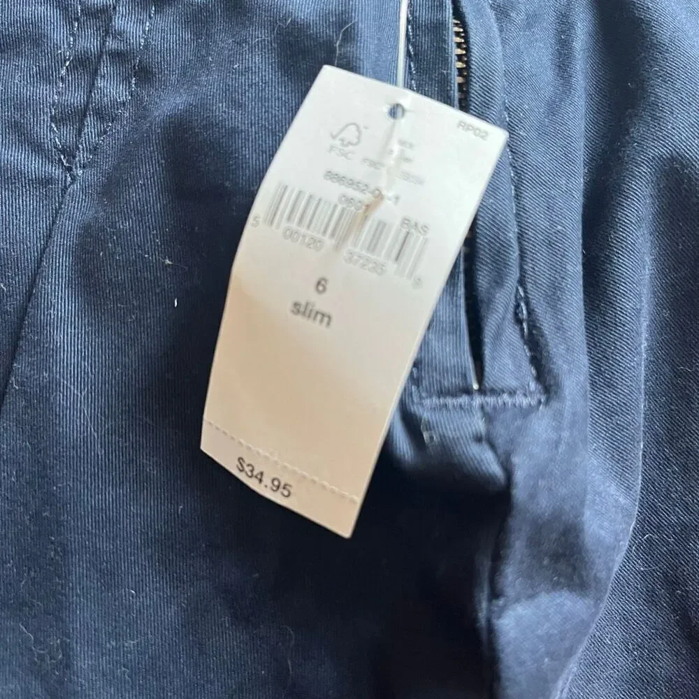 Gap kids NWT Girls mini navy pleated uniform skort 6 slim